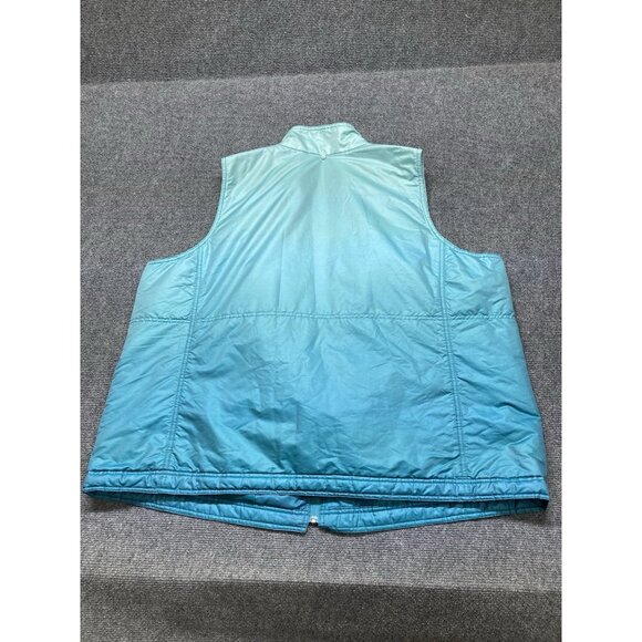C. J. Banks Puffer Vest Women’s Size 3X Blue Full Zip - Picture 7 of 8
